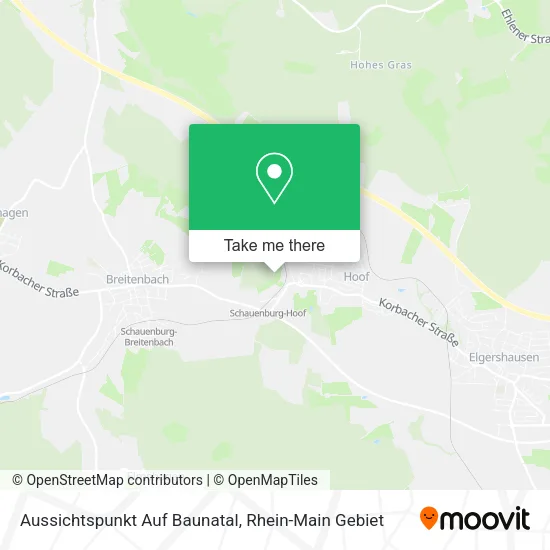 Карта Aussichtspunkt Auf Baunatal