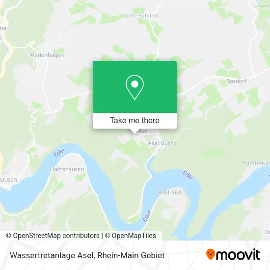 Карта Wassertretanlage Asel