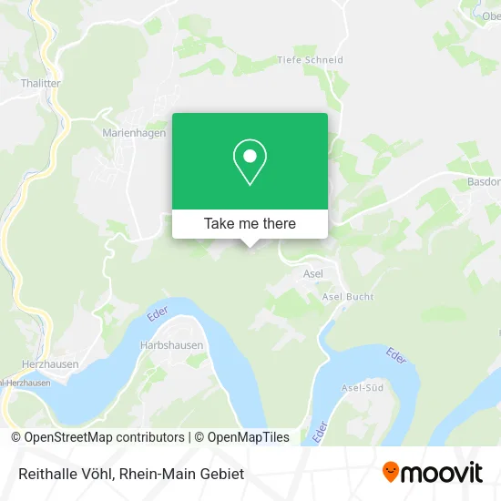 Карта Reithalle Vöhl