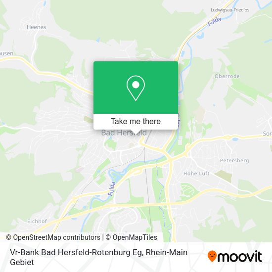Карта Vr-Bank Bad Hersfeld-Rotenburg Eg