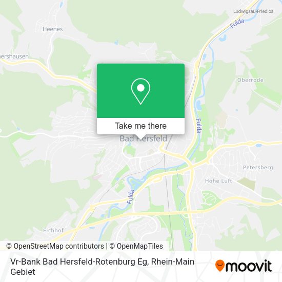 Карта Vr-Bank Bad Hersfeld-Rotenburg Eg