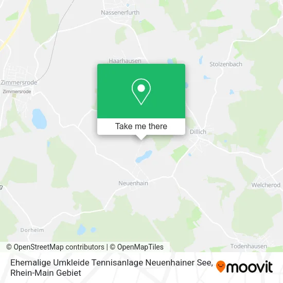 Карта Ehemalige Umkleide Tennisanlage Neuenhainer See