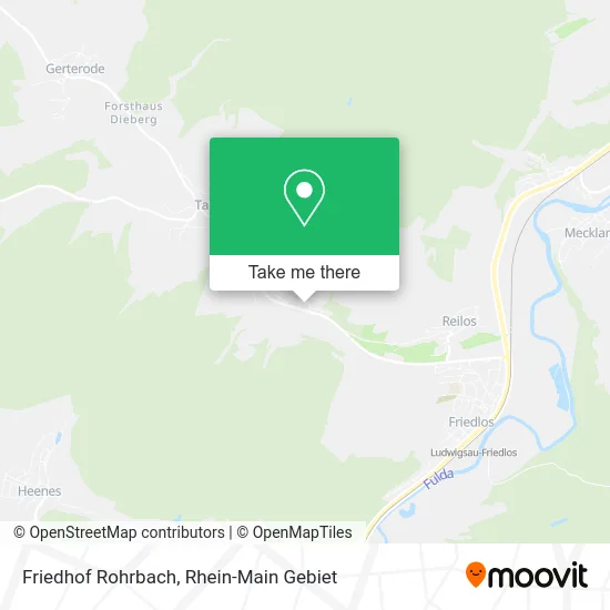 Friedhof Rohrbach map