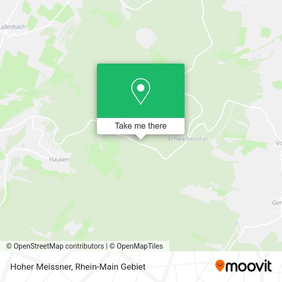Карта Hoher Meissner
