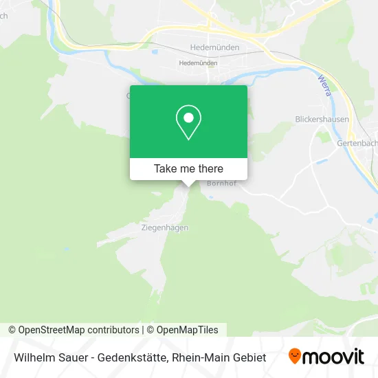 Карта Wilhelm Sauer - Gedenkstätte