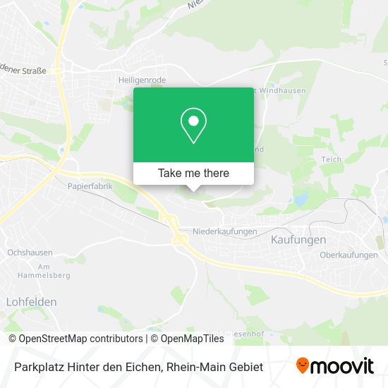 Карта Parkplatz Hinter den Eichen