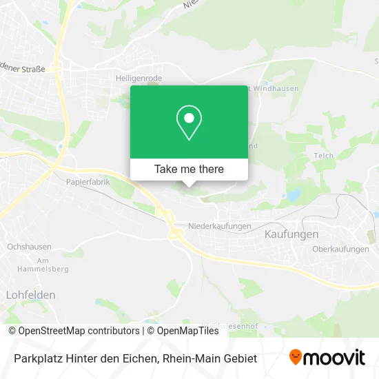 Карта Parkplatz Hinter den Eichen