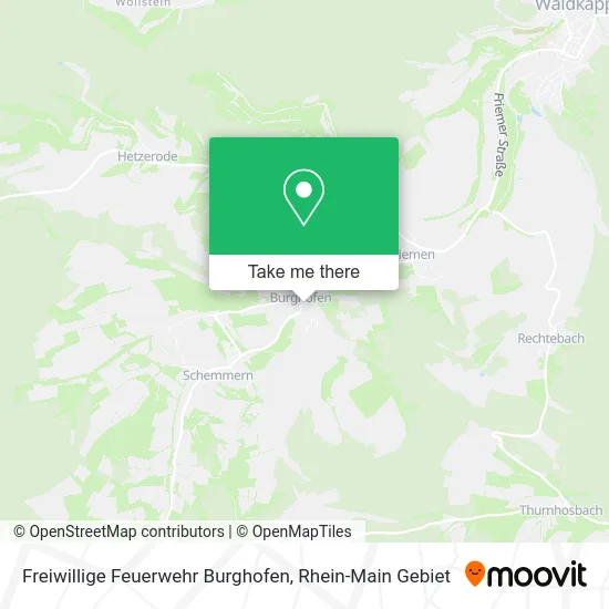 Карта Freiwillige Feuerwehr Burghofen