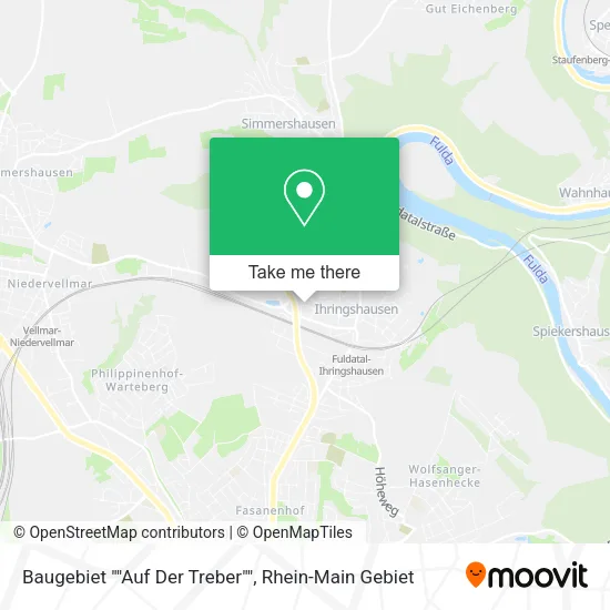 Карта Baugebiet ""Auf Der Treber""