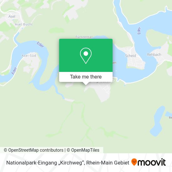 Карта Nationalpark-Eingang „Kirchweg“