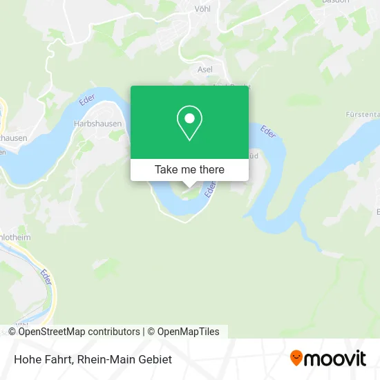 Карта Hohe Fahrt