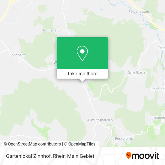 Карта Gartenlokal Zinnhof