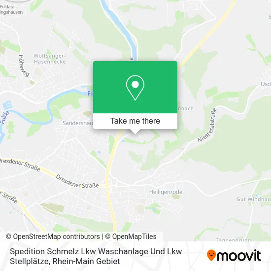 Карта Spedition Schmelz Lkw Waschanlage Und Lkw Stellplätze