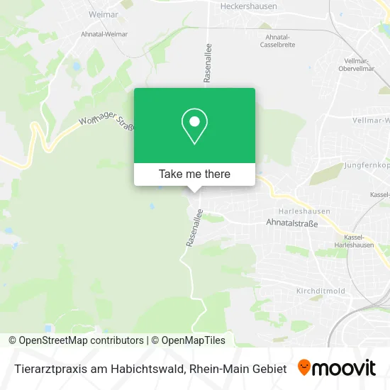 Карта Tierarztpraxis am Habichtswald