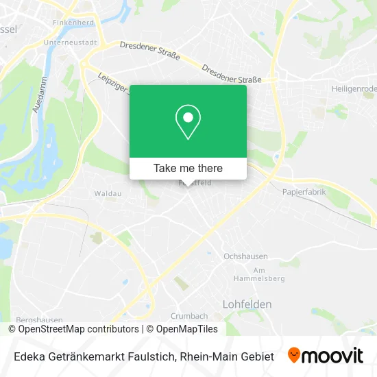 Карта Edeka Getränkemarkt Faulstich