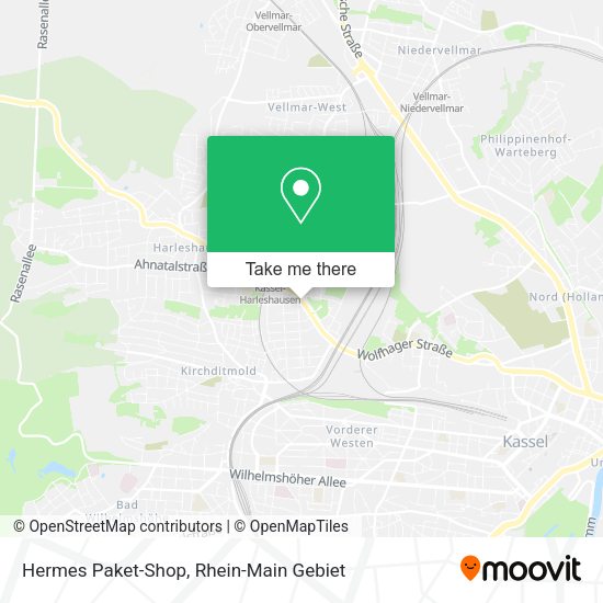 Карта Hermes Paket-Shop