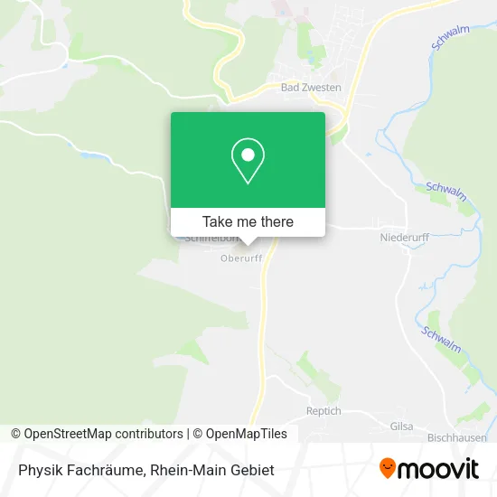 Карта Physik Fachräume