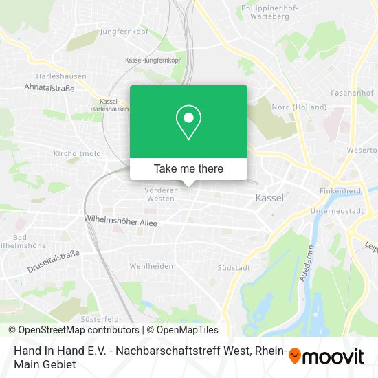 Карта Hand In Hand E.V. - Nachbarschaftstreff West