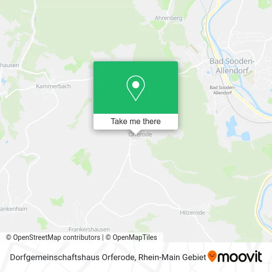 Карта Dorfgemeinschaftshaus Orferode