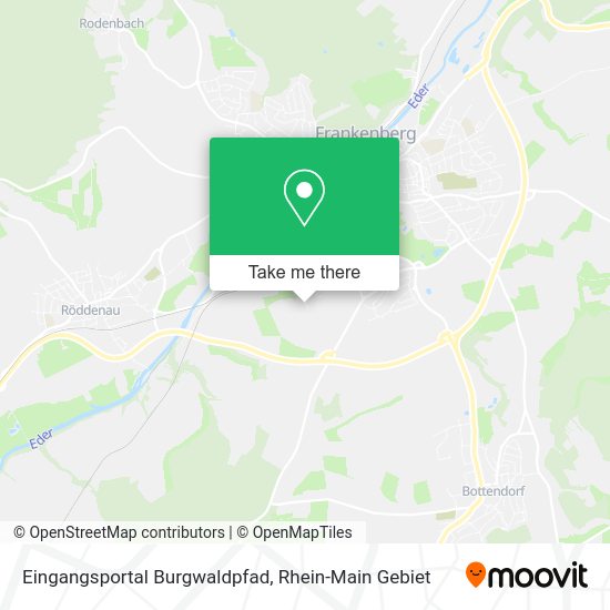 Карта Eingangsportal Burgwaldpfad