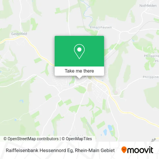Карта Raiffeisenbank Hessennord Eg