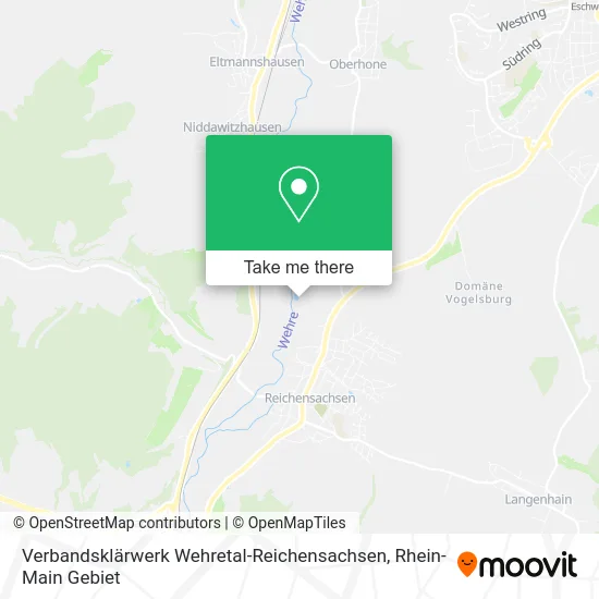 Карта Verbandsklärwerk Wehretal-Reichensachsen