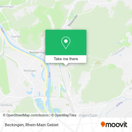 Beckingen map