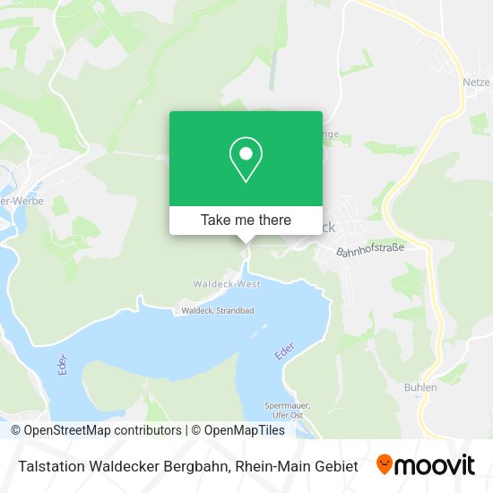 Карта Talstation Waldecker Bergbahn