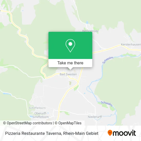 Карта Pizzeria Restaurante Taverna