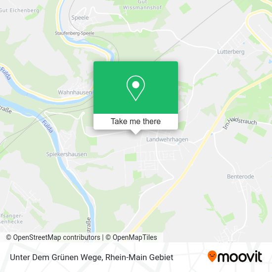 Карта Unter Dem Grünen Wege