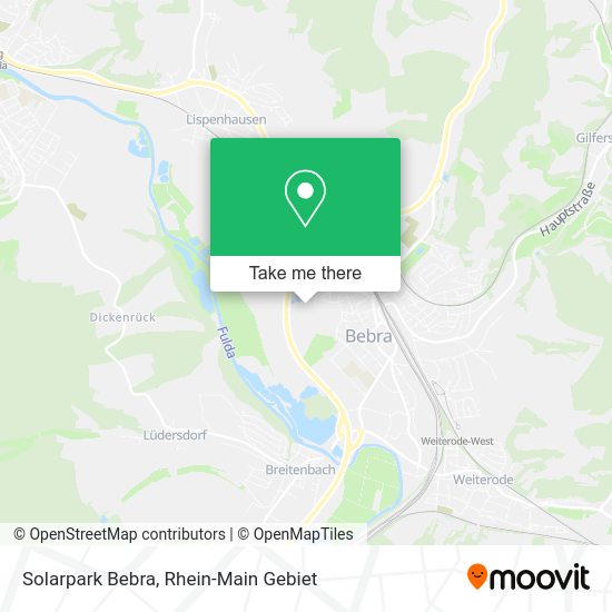 Solarpark Bebra map