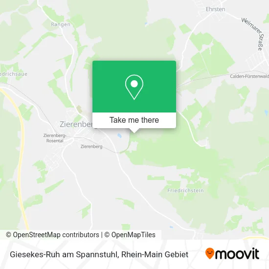 Карта Giesekes-Ruh am Spannstuhl