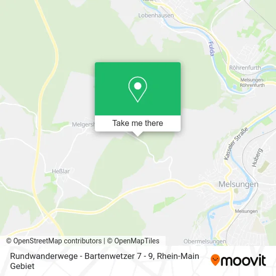 Карта Rundwanderwege - Bartenwetzer 7 - 9