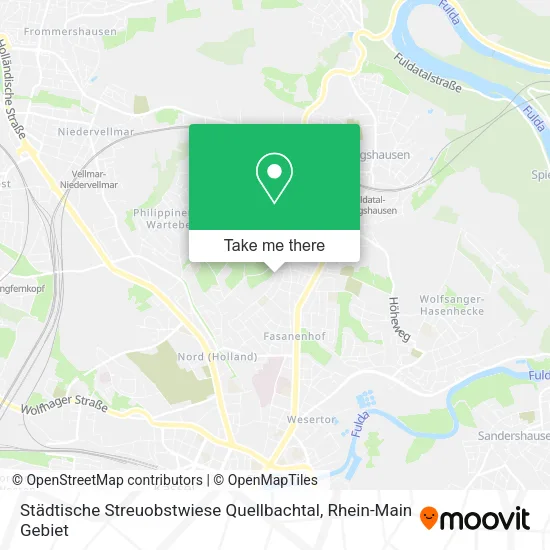 Карта Städtische Streuobstwiese Quellbachtal