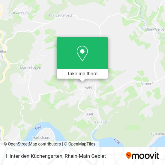 Карта Hinter den Küchengarten