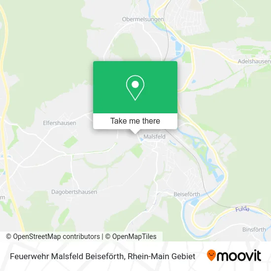 Карта Feuerwehr Malsfeld Beiseförth