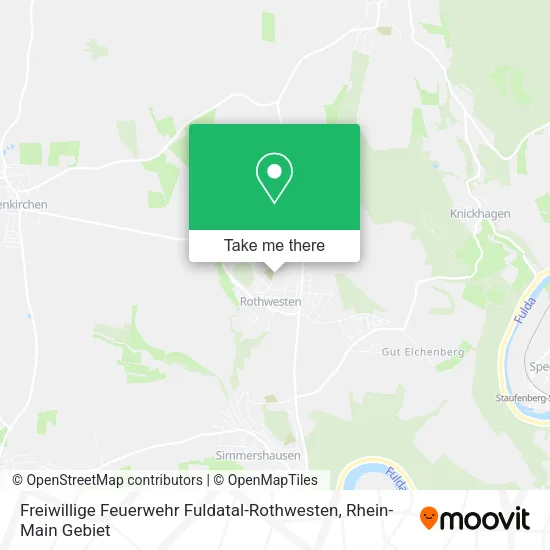 Карта Freiwillige Feuerwehr Fuldatal-Rothwesten