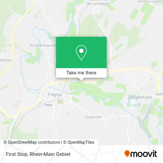 First Stop map