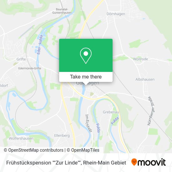 Карта Frühstückspension ""Zur Linde""