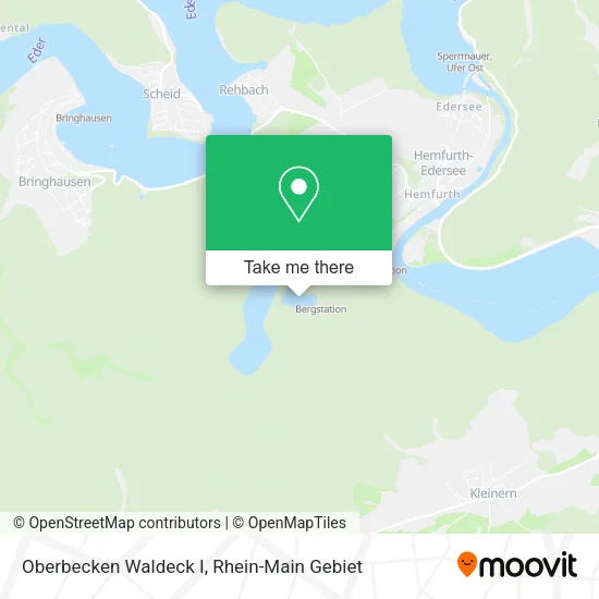 Карта Oberbecken Waldeck I
