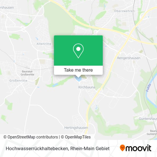 Карта Hochwasserrückhaltebecken