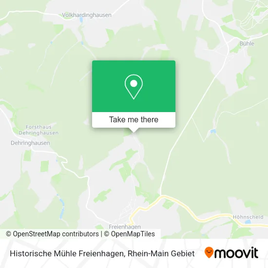 Historische Mühle Freienhagen map