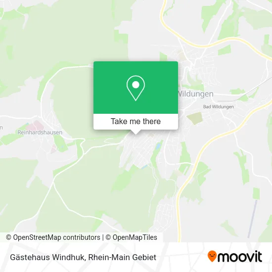 Карта Gästehaus Windhuk