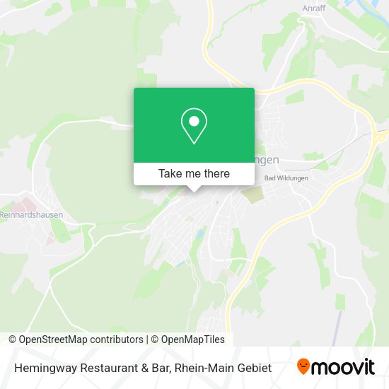 Карта Hemingway Restaurant & Bar