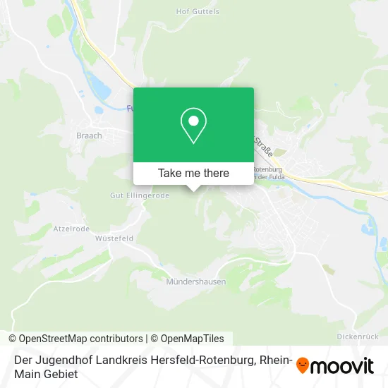 Карта Der Jugendhof Landkreis Hersfeld-Rotenburg