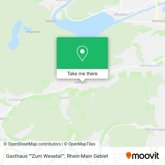 Карта Gasthaus ""Zum Wesetal""