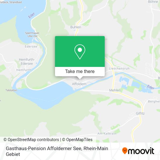Карта Gasthaus-Pension Affolderner See