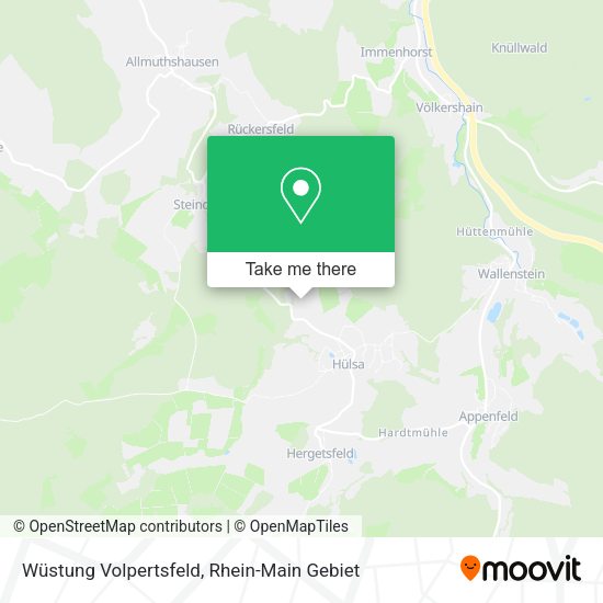 Карта Wüstung Volpertsfeld