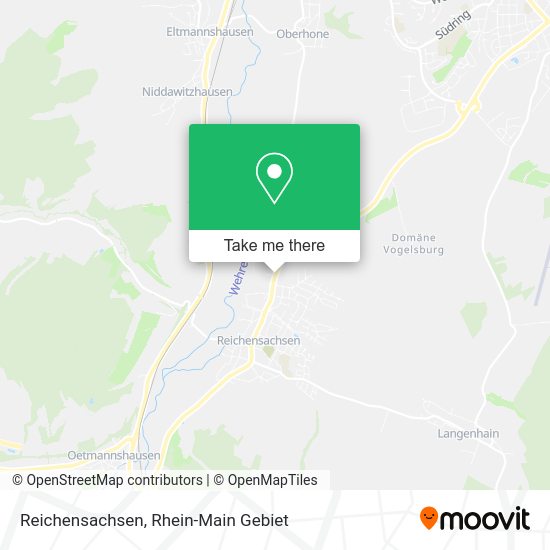 Карта Reichensachsen