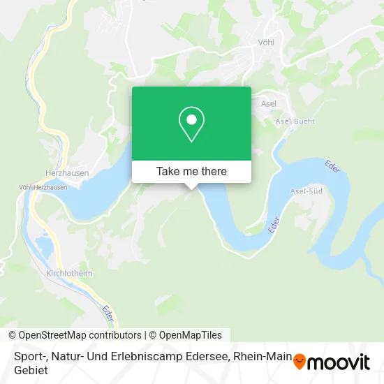 Карта Sport-, Natur- Und Erlebniscamp Edersee